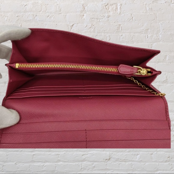 Prada Saffiano Triangle Logo Long Wallet - Picture 6 of 9